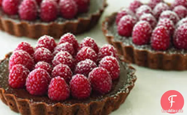 Ghirardelli® Schokoladen-Himbeer-Törtchen