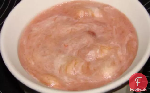 Rhabarber Himbeermousse