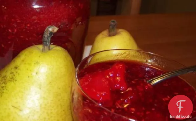 Nein-Himbeerbirnenmarmelade kochen