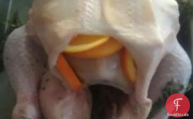 Gebackenes Huhn Mit Blutorangen-und Thymian