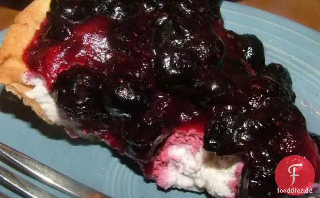 No-Bake Blueberry Cheesecake (kann glutenfrei sein)