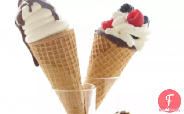 Beeren und Sahne Zapfen
