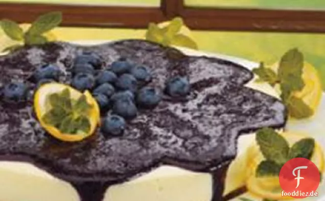 Zitronen-Blaubeer-Käsekuchen
