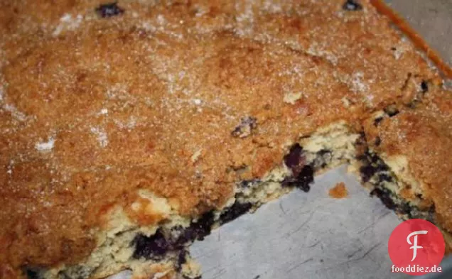 Köstlicher Blaubeer-Kaffee-Kuchen Mit Topping