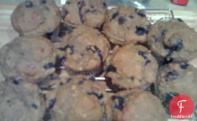 Blueberry Haferflocken Muffins (wenig Zucker)