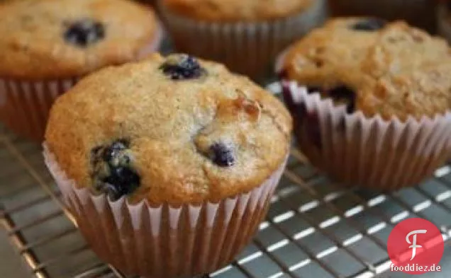Fettarme Blaubeerkleie-Muffins