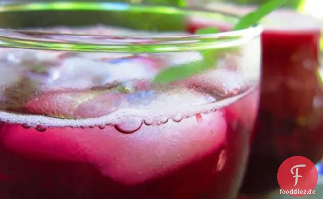 Blaubeer-Zitronen-Eistee