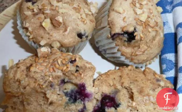 Heidelbeer-Pfirsich-Muffins