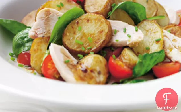 Warmer Hähnchen-Kartoffelsalat