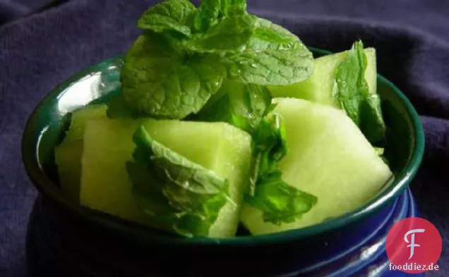 Frische Minze Melone Ball Salat