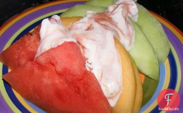 Melonentrio mit Limette & Joghurt (21 Tage Wonder Diät : Tag 1 )