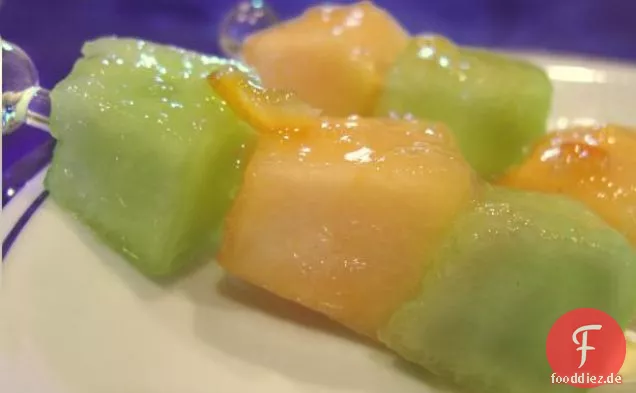 Melone mit süßem Limetten-Dressing