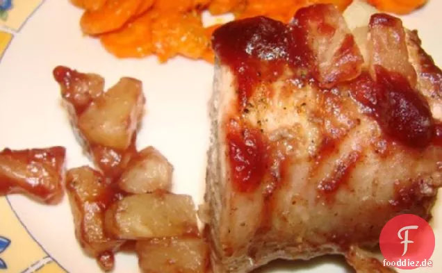 Ananas-Cranberry-Schweinebraten
