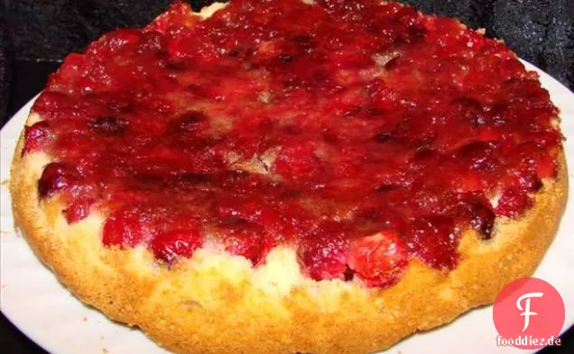 Cranberry auf den Kopf Kuchen