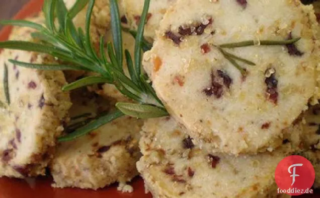 Rosmarin Blauschimmelkäse Ice Box Cookies