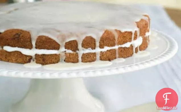 Cranberry-Orangen-Gâteau mit Frischkäsefüllung