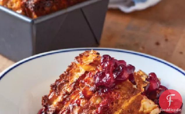 Cranberry-Ahorn-Brot-Pudding