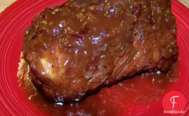 Slow Cooker/Crock Pot Cranberry Schweinelende Braten