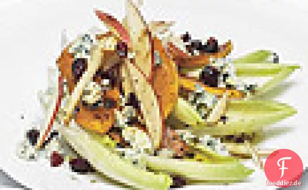 Gerösteter Butternut-Kürbis und Apfelsalat