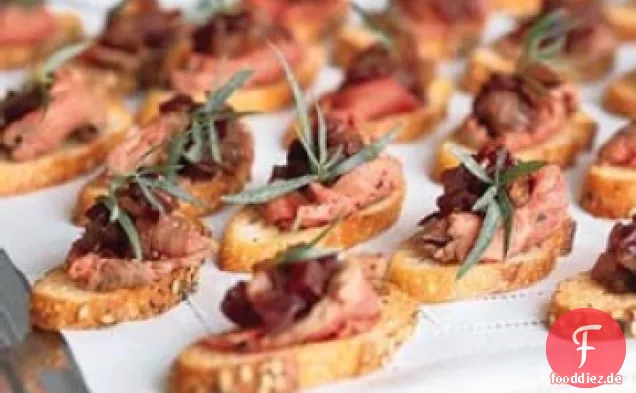 Gewürztes Schweinefilet Crostini