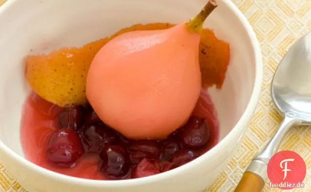 Cranberry-Pochierte Birnen