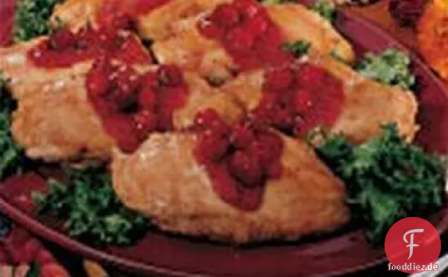 Huhn mit Preiselbeeren