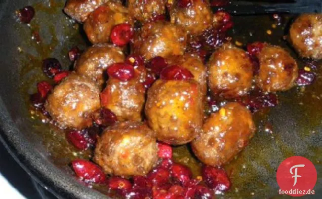 Cranberry Glasierte Fleischbällchen