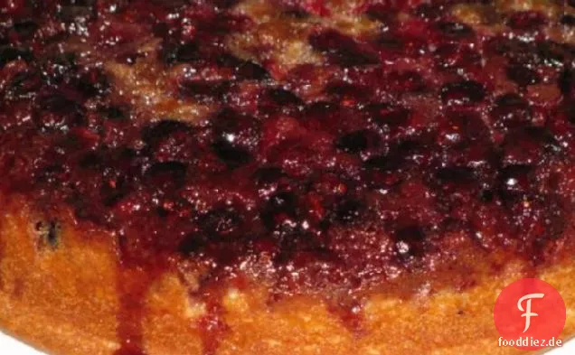 Cranberry auf den Kopf Kuchen
