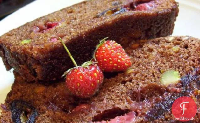Schokolade-Erdbeer-Brot mediterranen Stil
