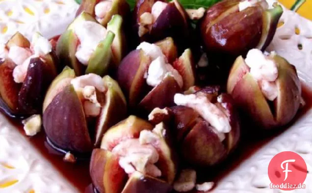Feigen Mit Ziegenkäse und Port-Sirup