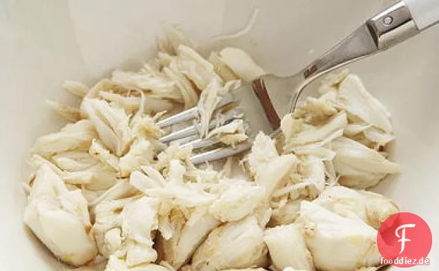 Krabbensalat mit Meyer Zitrone, Endivien und Brunnenkresse