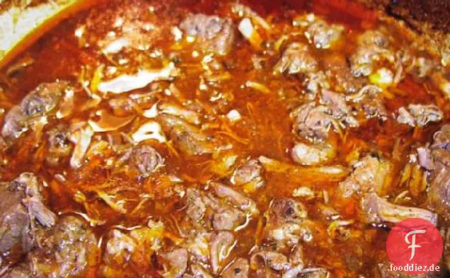 Geschmortes Schweinefleisch im toskanischen Stil