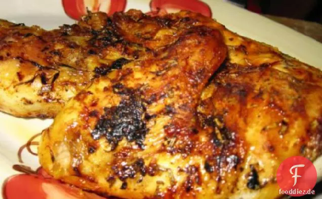 Brathähnchen mit Rosmarin-Knoblauch-Paste