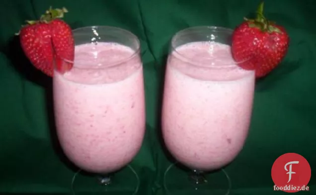 Erdbeer-Seide-Smoothie.
