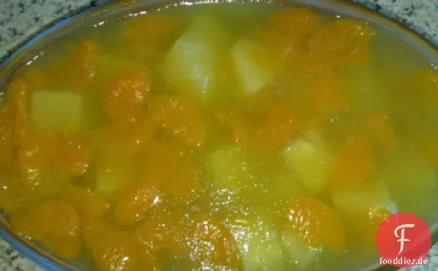 Tropischer Sonnenschein Gelatine Salat