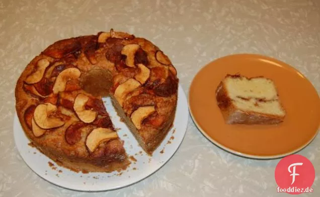 Apfelkuchen mit Ahornglasur