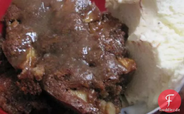 Brauner Zucker Karamell Apfelkuchen