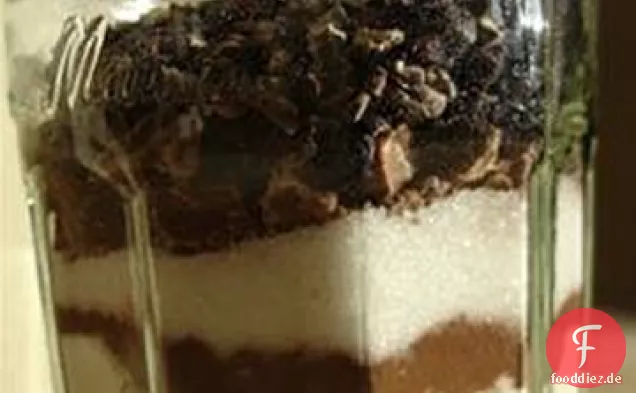 Schokoladenkuchen in einem Glas I