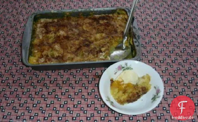 Pfirsich Cobbler Dump Kuchen