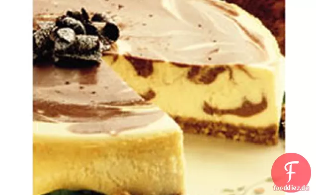 Marmorierter New Yorker Käsekuchen