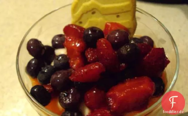 Beeren-Käsekuchen-Dessert