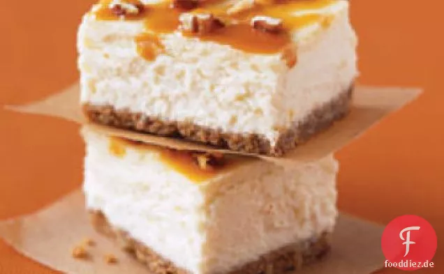 Doppelte Karamell-Pekannuss-Käsekuchen-Riegel