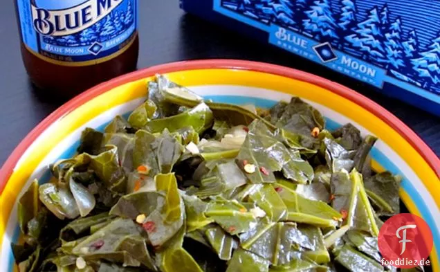Bier geschmorte Collard Greens
