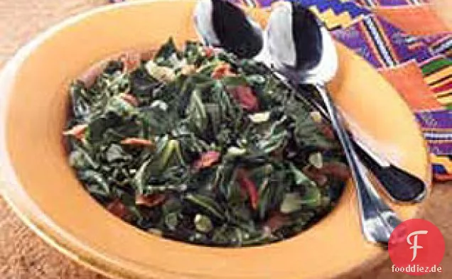 Würzige südliche Collard Greens