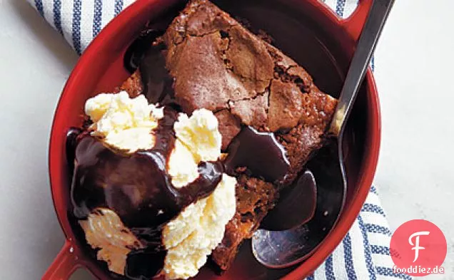 Schokolade Schildkröte Brownie Eisbecher