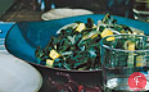Eingelegte Collard Greens mit Ananas