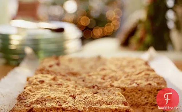 Birne-Maismehl-Crunch-Kuchen -
