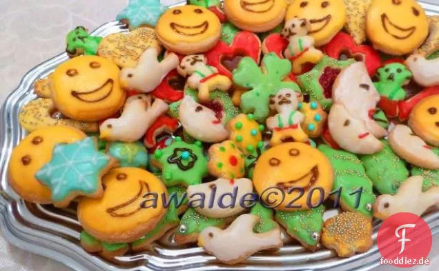 Dreifache Vanilleschote Cookies