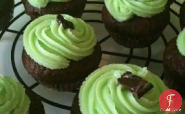 Minze Schokolade Cupcakes