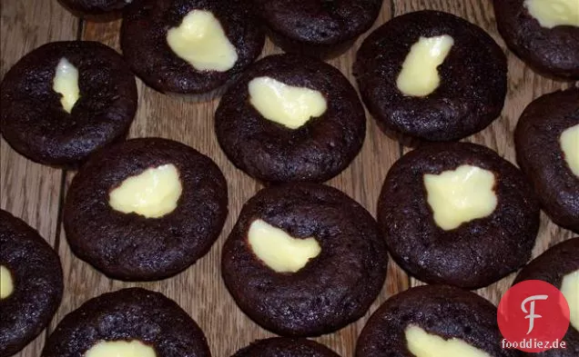 Black Bottom Frischkäse Cupcakes